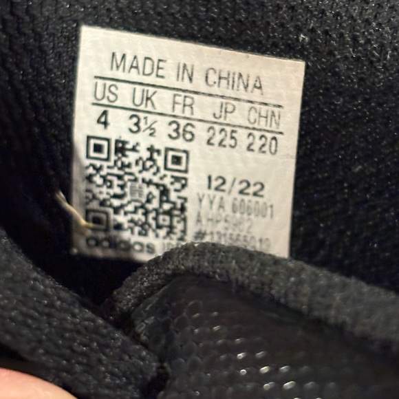 Adidas Freak Football Cleats Youth Size 4Y Black & White Lace-Up Design HP5962 - Picture 6 of 9